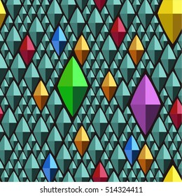 Rhomb seamless pattern.
