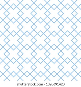 Rhomb  seamless pattern in vintage style on white background.
