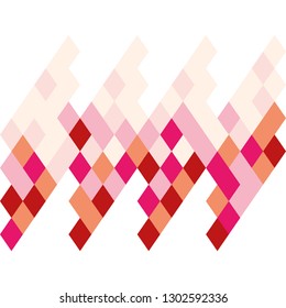 Rhombic bright pattern of iridescent details. Emotional pattern suitable for decoration paper.