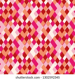 Rhombic bright pattern of iridescent details. Emotional pattern suitable for decoration paper.
