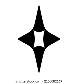 Icono De Estrella De Diamante Rombo Aislado En Fondo Blanco