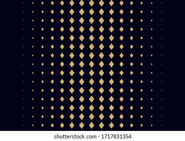 Rhombic pattern. Geometric background with rhombuses in halftone style. vector graphics