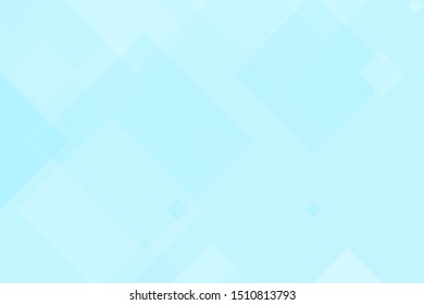 Rhombic pattern in rhombuses of different sizes and shades of blue. Simple geometric background. Vector illustration
