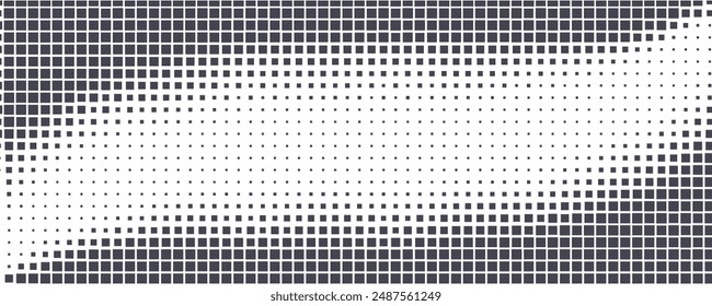 Rhomboid Halftone Retro 80s Simple Rectangular Pattern