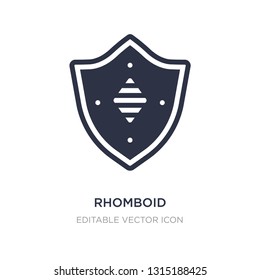 rhomboid icon on white background. Simple element illustration from Security concept. rhomboid icon symbol design.