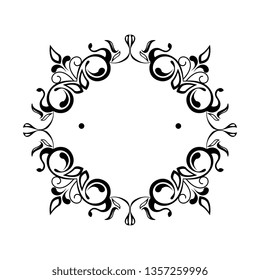 rhomboid label victorian style icon