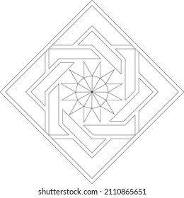 rhomboid tile pattern italian style