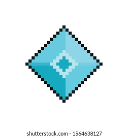 rhombus 8 bits pixelated style icon vector illustration design