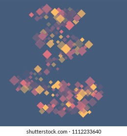 Rhombus abstract minimal geometric cover template of isolated elements.Future geometric template rhombus abstract. Used as print, card, backdrop, template, texture, background, wallpaper, banner