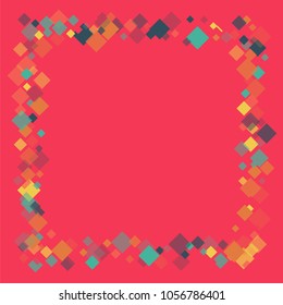 Rhombus backdrop minimal geometric cover template of isolated elements.Future geometric template rhombus backdrop. Used as print, backdrop, template, texture, background, wallpaper, banner