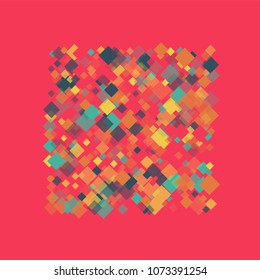 Rhombus backdrop minimal geometric cover template of isolated elements.Future geometric template rhombus backdrop. Used as print, backdrop, template, texture, background, wallpaper, banner
