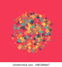 Rhombus backdrop minimal geometric cover template of isolated elements.Future geometric template rhombus backdrop. Used as print, backdrop, template, texture, background, wallpaper, banner