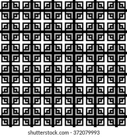 rhombus background. Abstract monochrome seamless pattern. Allover abstract texture. black and white illusion print. 
