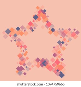 Rhombus background minimal geometric cover template of isolated elements.Future geometric cover rhombus background. Used as print, card, template, texture, background, wallpaper, banner, border