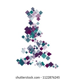 Rhombus background minimal geometric cover template of isolated elements.Future geometric cover rhombus background. Used as print, card, template, texture, background, wallpaper, banner, border