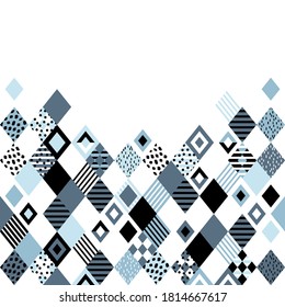 Rhombus background. Vector colorful pattern