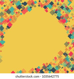 Rhombus banner minimal geometric cover template of isolated elements.Future geometric template rhombus banner. Used as print, card, backdrop, template, texture, background, wallpaper, banner, border
