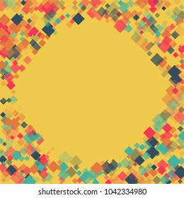 Rhombus banner minimal geometric cover template of isolated elements.Future geometric template rhombus banner. Used as print, card, backdrop, template, texture, background, wallpaper, banner, border