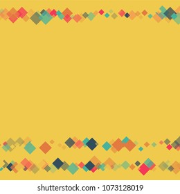 Rhombus banner minimal geometric cover template of isolated elements.Future geometric template rhombus banner. Used as print, card, backdrop, template, texture, background, wallpaper, banner, border