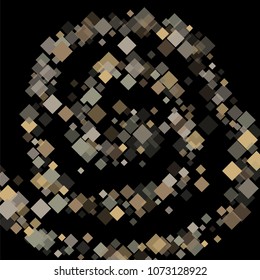 Rhombus black minimal geometric cover template of isolated elements. Future geometric template rhombus black. Used as print, card, backdrop, template, texture, background, wallpaper, banner, border