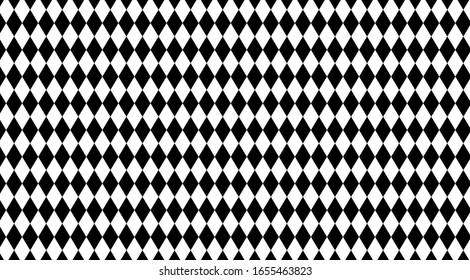 rhombus black white pattern for background, geometric diamond pattern for backdrop, rhombus black on white for wall decoration, wallpaper fabric cloth fashion rhombus, textile geometric rhombus luxury