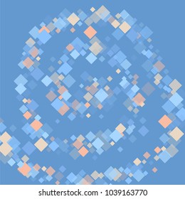 Rhombus blue minimal geometric cover template of isolated elements.Future geometric cover rhombus blue. Used as print, card, backdrop, template, texture, background, wallpaper, banner, border