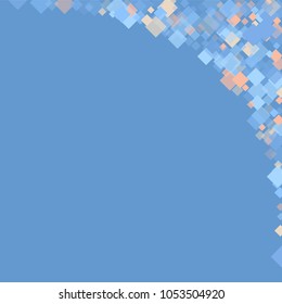 Rhombus blue minimal geometric cover template of isolated elements.Future geometric cover rhombus blue. Used as print, card, backdrop, template, texture, background, wallpaper, banner, border
