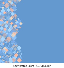 Rhombus blue minimal geometric cover template of isolated elements.Future geometric cover rhombus blue. Used as print, card, backdrop, template, texture, background, wallpaper, banner, border