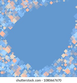 Rhombus blue minimal geometric cover template of isolated elements.Future geometric cover rhombus blue. Used as print, card, backdrop, template, texture, background, wallpaper, banner, border