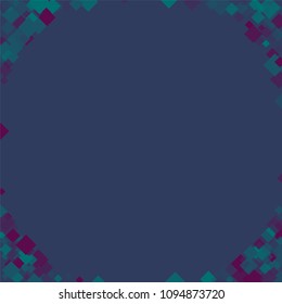 Rhombus blue minimal geometric cover template of isolated elements.Future geometric cover rhombus blue. Used as print, card, backdrop, template, texture, background, wallpaper, banner, border