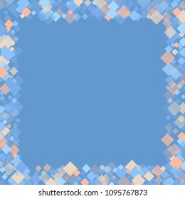 Rhombus blue minimal geometric cover template of isolated elements.Future geometric cover rhombus blue. Used as print, card, backdrop, template, texture, background, wallpaper, banner, border