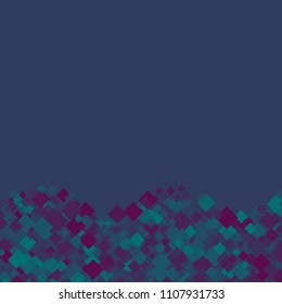 Rhombus blue minimal geometric cover template of isolated elements.Future geometric cover rhombus blue. Used as print, card, backdrop, template, texture, background, wallpaper, banner, border