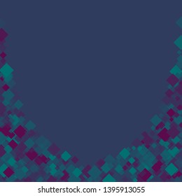 Rhombus blue minimal geometric cover template of isolated elements.Future geometric cover rhombus blue. Used as print, card, backdrop, template, texture, background, wallpaper, banner, border