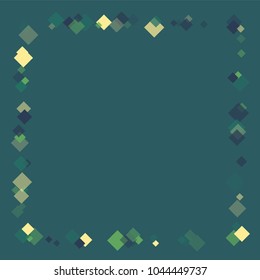 Rhombus border minimal geometric cover template of isolated elements. Future geometric template rhombus border. Used as print, card, backdrop, template, texture, background, wallpaper, banner, border