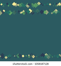 Rhombus border minimal geometric cover template of isolated elements. Future geometric template rhombus border. Used as print, card, backdrop, template, texture, background, wallpaper, banner, border