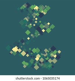 Rhombus border minimal geometric cover template of isolated elements. Future geometric template rhombus border. Used as print, card, backdrop, template, texture, background, wallpaper, banner, border