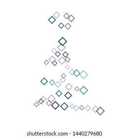 Rhombus border minimal geometric cover template of isolated elements. Future geometric template rhombus border. Used as print, card, backdrop, template, texture, background, wallpaper, banner, border