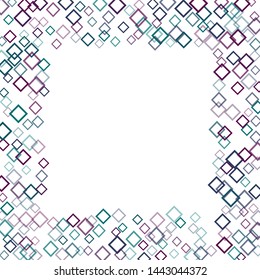 Rhombus border minimal geometric cover template of isolated elements. Future geometric template rhombus border. Used as print, card, backdrop, template, texture, background, wallpaper, banner, border