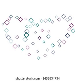 Rhombus border minimal geometric cover template of isolated elements. Future geometric template rhombus border. Used as print, card, backdrop, template, texture, background, wallpaper, banner, border