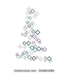 Rhombus border minimal geometric cover template of isolated elements. Future geometric template rhombus border. Used as print, card, backdrop, template, texture, background, wallpaper, banner, border