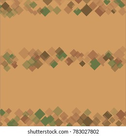 Rhombus brown consists of isolated elements.Trendy and stylish, futuristic and cosmic rhombus brown. Can be used as print, card, backdrop, background, wallpaper, paper, logo, banner, border  and etc.