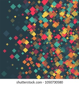 Rhombus card minimal geometric cover template of isolated elements.Future geometric template rhombus card. Used as print, card, backdrop, template, texture, background, wallpaper, banner, border