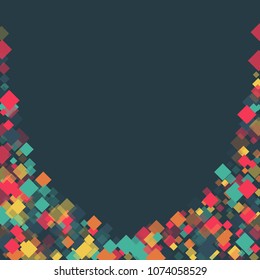 Rhombus card minimal geometric cover template of isolated elements.Future geometric template rhombus card. Used as print, card, backdrop, template, texture, background, wallpaper, banner, border