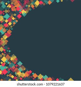 Rhombus card minimal geometric cover template of isolated elements.Future geometric template rhombus card. Used as print, card, backdrop, template, texture, background, wallpaper, banner, border