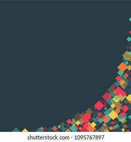 Rhombus card minimal geometric cover template of isolated elements.Future geometric template rhombus card. Used as print, card, backdrop, template, texture, background, wallpaper, banner, border