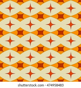 Rhombus and circle seamless pattern. Fashion graphic background design. Abstract texture. Colorful template for prints, textiles, wrapping, wallpaper, website VECTOR illustration