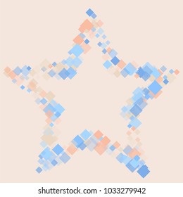 Rhombus colored minimal geometric cover template of isolated elements.Future geometric cover rhombus colored. Used as print, card, backdrop, template, texture, background, wallpaper, banner, border
