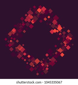 Rhombus colored minimal geometric cover template of isolated elements.Future geometric cover rhombus colored. Used as  print, card, backdrop, template, texture, background, wallpaper, banner, border