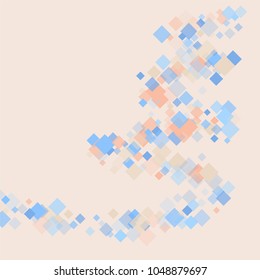 Rhombus colored minimal geometric cover template of isolated elements.Future geometric cover rhombus colored. Used as print, card, backdrop, template, texture, background, wallpaper, banner, border