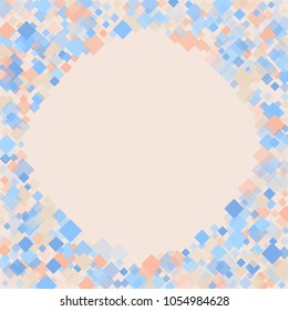 Rhombus colored minimal geometric cover template of isolated elements.Future geometric cover rhombus colored. Used as print, card, backdrop, template, texture, background, wallpaper, banner, border